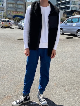 「kutir（クティール）のアイテム（その他アウター）」を使った、TPさん（メンズ・177cm）の春コーディネート
