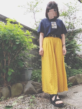 「Gramicci（グラミチ）のアイテム（シューズ）」を使った、うし🐄さん（レディース・159cm）の春コーディネート