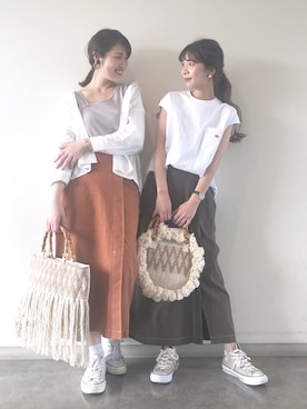 risa kawanakaさん（レディース・158cm）の春コーディネート