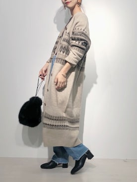 risa kawanakaさん（レディース・158cm）の冬コーディネート