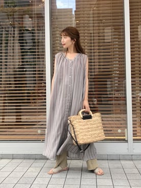 risa kawanakaさん（レディース・158cm）の夏コーディネート