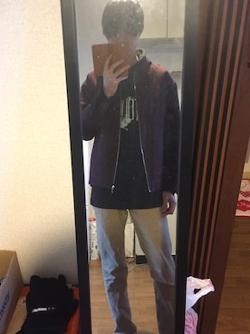 「RAGEBLUE（レイジブルー）のアイテム（ポンチョ）」を使った、kousukeさん（メンズ・173cm）の冬コーディネート