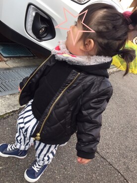 ‎⋆KOHA‎⋆さん（キッズ・80cm）の冬コーディネート