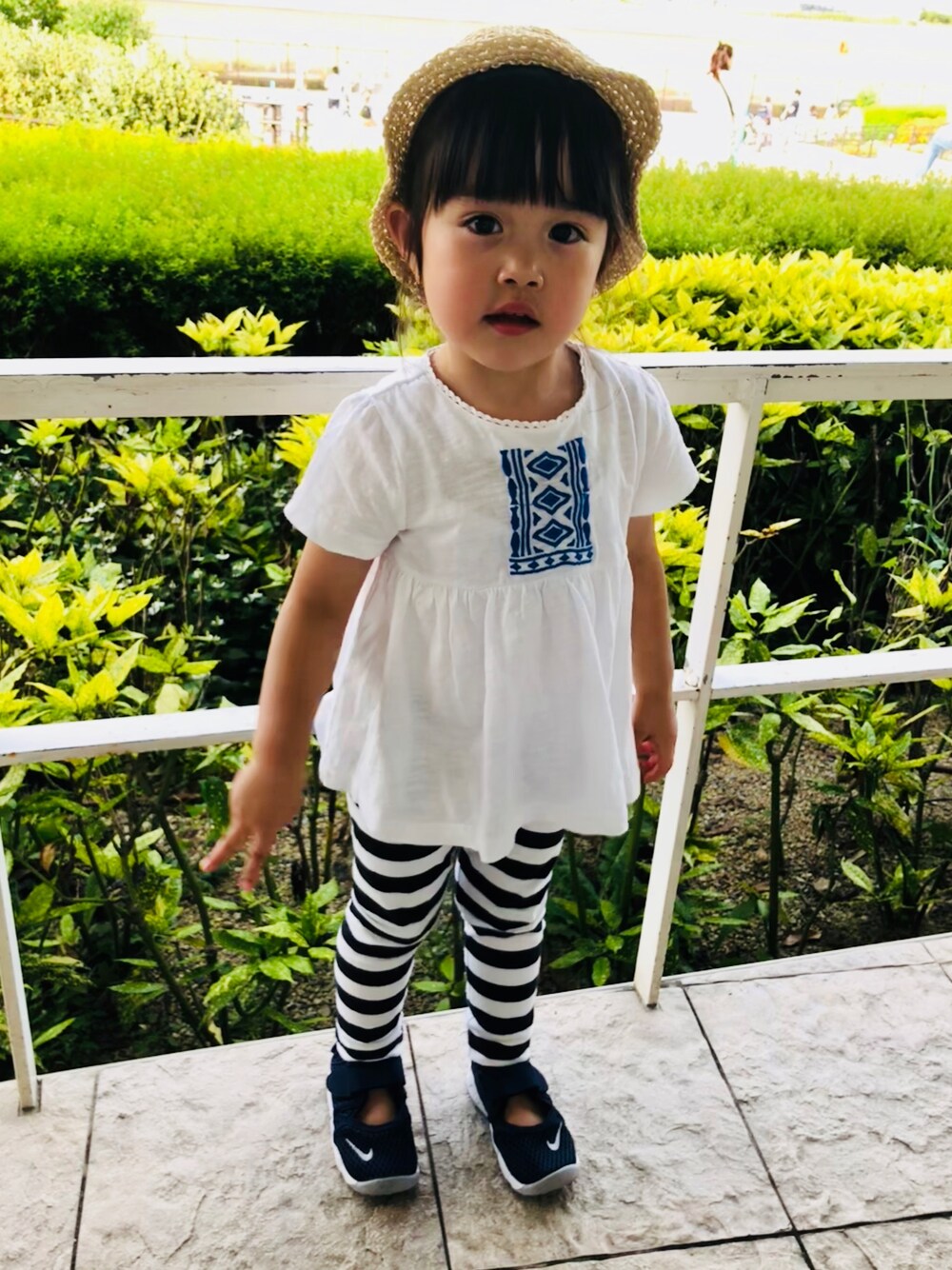 「Birthdayのアイテム（Tシャツ/カットソー、ホワイト系）」を使った、‎⋆KOHA‎⋆さん（キッズ・90cm）の夏コーディネートの1枚目の写真