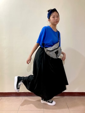 「腰包」｜巧巧さん（レディース・155cm）の夏コーディネート