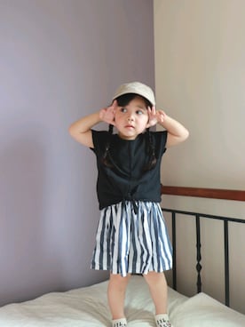 「Lee（リー）のアイテム」を使った、aonanaさん（キッズ・110cm）の夏コーディネート