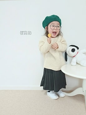 「アイテム（浴衣）」を使った、ピスコ☆兄妹さん（キッズ・80cm）の冬コーディネート