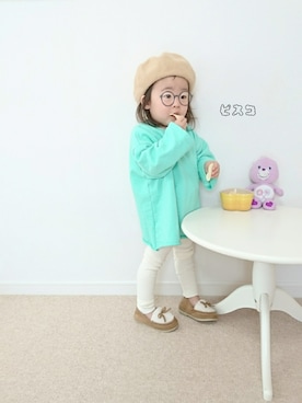 「着物」｜「アイテム（スウェット）」を使った、ピスコ☆兄妹さん（キッズ・80cm）の冬コーディネート
