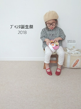 「水筒屋を応援しています」｜ピスコ☆兄妹さん（キッズ・90cm）の春コーディネート