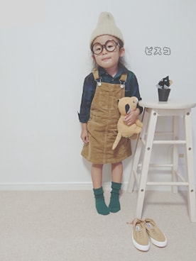 「オシャレパッソ」｜ピスコ☆兄妹さん（キッズ・90cm）の秋コーディネート