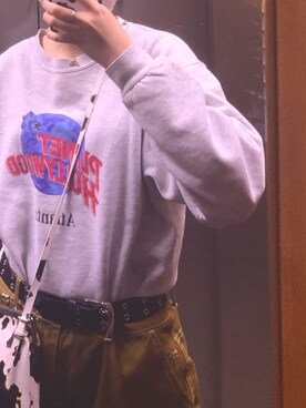 「Jungle Storm（ジャングルストーム）のアイテム（パンツ）」を使った、やまだあおいさん（レディース・165cm）の春コーディネート