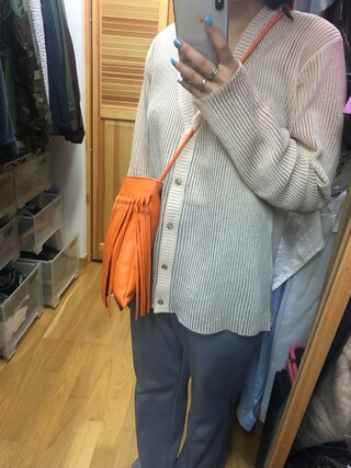 6（ロク）の「＜6(ROKU)＞SUKE RIB V NECK CARDIGAN