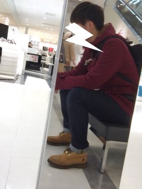 「no brand（ノーブランド）のアイテム（ダッフルコート）」を使った、おぐらさん（メンズ・166cm）の冬コーディネート