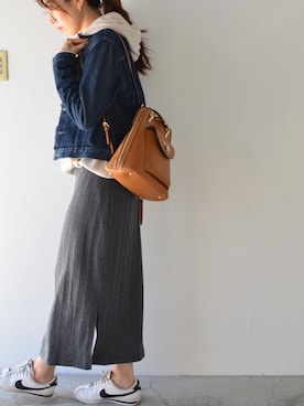 **JUN**さん（レディース・165cm）の冬コーディネート