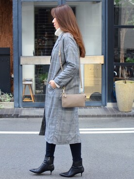 **JUN**さん（レディース・165cm）の冬コーディネート