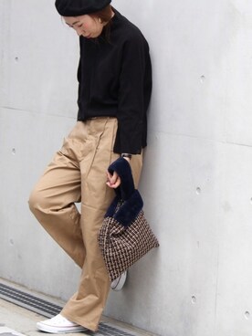 「アイラブCONVERSE」｜**JUN**さん（レディース・165cm）の秋コーディネート