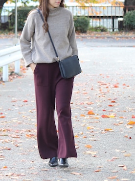 **JUN**さん（レディース・165cm）の秋コーディネート