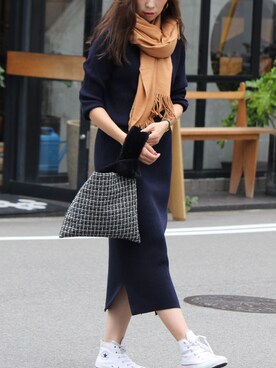 **JUN**さん(レディース・165cm)の冬コーディネート