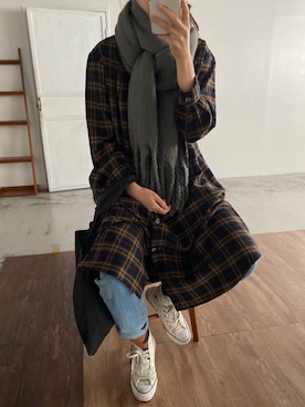 **JUN**さん（レディース・165cm）の秋コーディネート