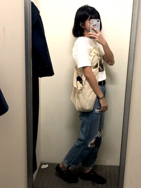 「ADLIB（アドリブ）のアイテム」を使った、hagmin.21さん（レディース・165cm）の夏コーディネート