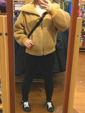 「UU（ユニクロ　アンダーカバー）のアイテム（ブルゾン）」を使った、そのまのさん（レディース・156cm）の冬コーディネート