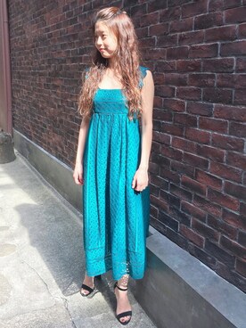 「JILL STUART（ジルスチュアート）のアイテム（ワンピース/ドレス）」を使った、chieさん（レディース・160cm）の夏コーディネート