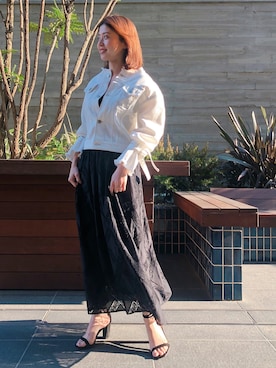 「JILL STUART（ジルスチュアート）のアイテム（ブルゾン）」を使った、chieさん（レディース・160cm）の春コーディネート