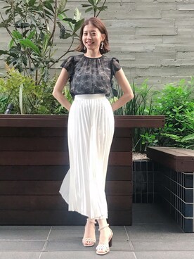 「モノトーン」｜chieさん（レディース・160cm）の春コーディネート