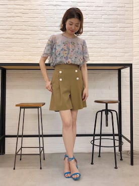 「JILL STUART（ジルスチュアート）のアイテム（パンツ）」を使った、chieさん（レディース・160cm）の春コーディネート