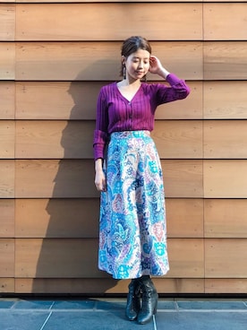 「JILL STUART（ジルスチュアート）のアイテム（カーディガン/ボレロ）」を使った、chieさん（レディース・160cm）の夏コーディネート