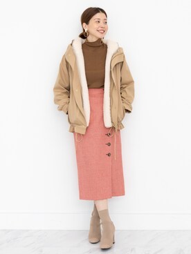 「JILL STUART（ジルスチュアート）のアイテム（ブルゾン）」を使った、chieさん（レディース・160cm）の秋コーディネート