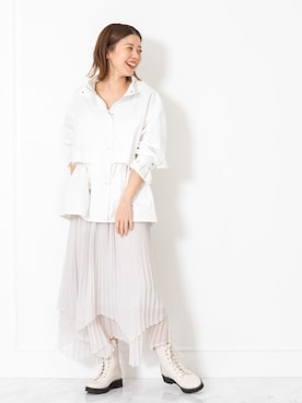 「アイテム（マウンテンパーカー）」を使った、chieさん（レディース・160cm）の冬コーディネート