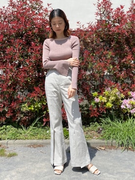 「JILL STUART（ジルスチュアート）のアイテム（パンツ）」を使った、chieさん（レディース・160cm）の春コーディネート