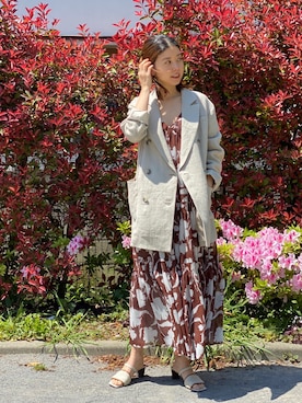 「JILL STUART（ジルスチュアート）のアイテム（ブルゾン）」を使った、chieさん（レディース・160cm）の春コーディネート