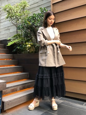 chieさん（レディース・160cm）の春コーディネート