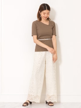 「くすみカラー」｜chieさん（レディース・160cm）の春コーディネート