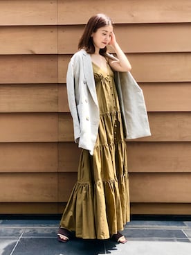 「JILL STUART（ジルスチュアート）のアイテム（ブルゾン）」を使った、chieさん（レディース・160cm）の春コーディネート