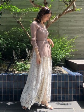 「JILL STUART（ジルスチュアート）のアイテム（サンダル）」を使った、chieさん（レディース・160cm）の夏コーディネート
