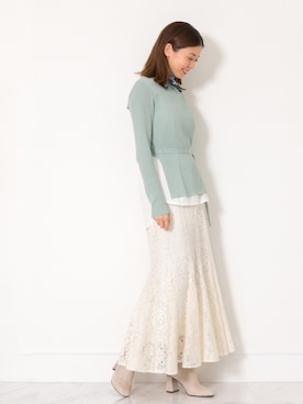 「アイテム（ストール/ショール）」を使った、chieさん（レディース・160cm）の夏コーディネート