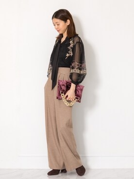 「JILL STUART（ジルスチュアート）のアイテム（パンツ）」を使った、chieさん（レディース・160cm）の夏コーディネート