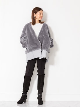 「JILL STUART（ジルスチュアート）のアイテム（ブルゾン）」を使った、chieさん（レディース・160cm）の秋コーディネート