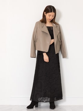 「JILL STUART（ジルスチュアート）のアイテム（ブルゾン）」を使った、chieさん（レディース・160cm）の夏コーディネート