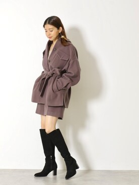 「JILL STUART（ジルスチュアート）のアイテム（ブルゾン）」を使った、chieさん（レディース・160cm）の秋コーディネート