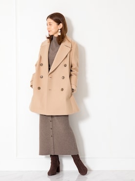 「JILL STUART（ジルスチュアート）のアイテム（ブルゾン）」を使った、chieさん（レディース・160cm）の秋コーディネート