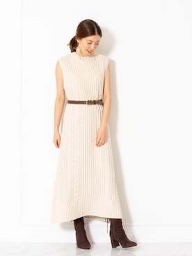 「ニットアップ」｜「アイテム（ブーツ）」を使った、chieさん（レディース・160cm）の秋コーディネート