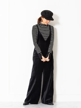 「JILL STUART（ジルスチュアート）のアイテム（サロペット/オーバーオール）」を使った、chieさん（レディース・160cm）の秋コーディネート