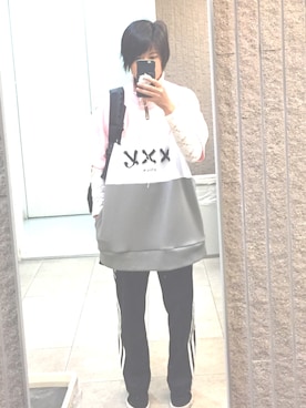 「Chica（チカ）のアイテム（ジャケット/アウター）」を使った、わさん（レディース・162cm）の夏コーディネート