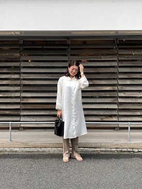 「カラーレンズ」｜「アイテム（アナログ腕時計）」を使った、hyyさん（レディース・162cm）の夏コーディネート