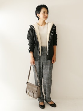 「NATIVE YOUTH（ネイティブユース）のアイテム」を使った、Makkieさん（レディース・158cm）の秋コーディネート