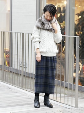 Makkieさん（レディース・158cm）の冬コーディネート